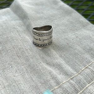 COPY - Silpada “Be true to your dreams” ring